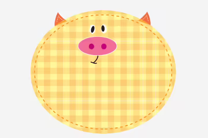 Pig Craft - Pig Patchwork Craft Pig Craft - Pig Patchwork Craft