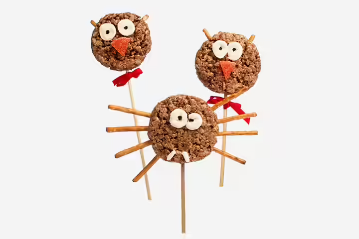 Spider Craft - Puffed Rice Candy Spider Craft Spider Craft - Puffed Rice Candy Spider Craft