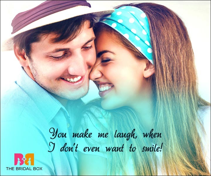 Short Love Quotes For Him - You Make Me Laugh 