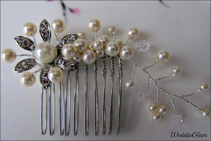 Silver-Filigree-Comb-wedding-accessories