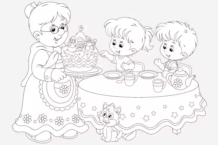 Tea Party Ideas For Kids - Tea Party Coloring Pages Tea Party Ideas For Kids - Tea Party Coloring Pages