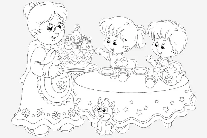 Tea Party Ideas For Kids - Tea Party Coloring Pages