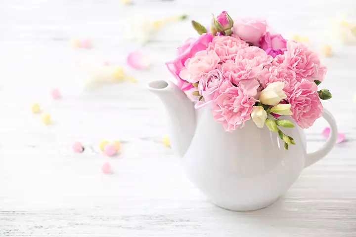 Tea Party Ideas For Kids - Teapot Vase