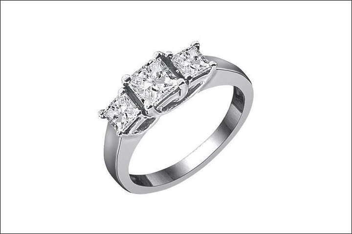 Three-Stone-Princess-Cut-Diamond-Engagement-Ring