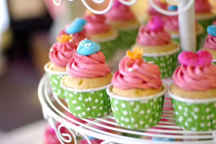 Tea Party Ideas For Kids - Tiered Cupcakes Tea Party Ideas For Kids - Tiered Cupcakes