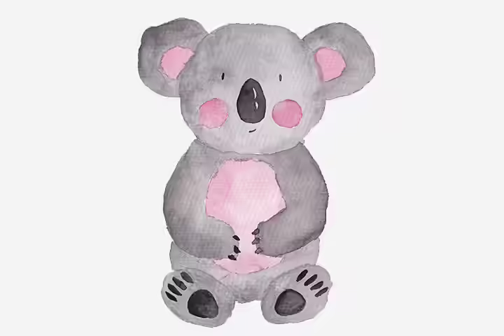 Watercolor koala painting craft for preschoolers Watercolor koala painting craft for preschoolers