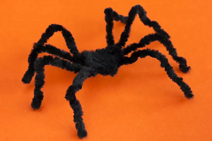 Spider Craft - Wool And Pipe Cleaner Spider Craft