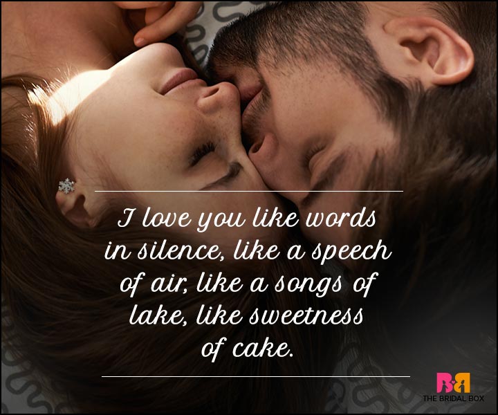 I Love You Sms - Like Words In Silence