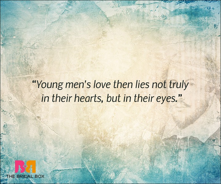 Shakespeare Love Quotes - Young Men's Love