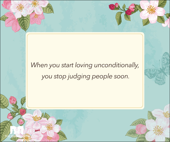 Unconditional Love Quotes - Don't Judge