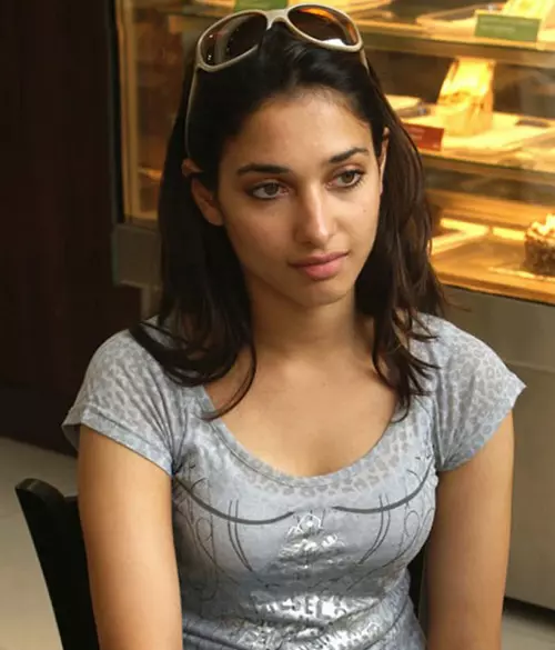 Tamanna in a coffee shop