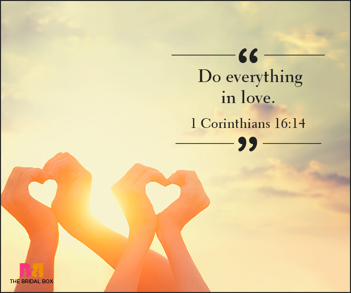Bible Quotes On Love - I Corinthians 16:14