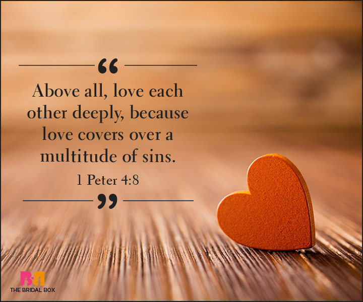 Bible Quotes On Love - I Peter 4:8