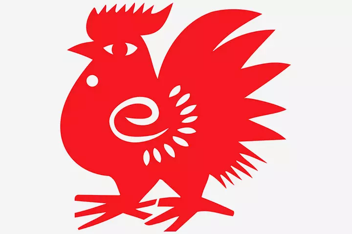 Chinese New Year Crafts - Chinese Red Rooster Paper Cut Craft