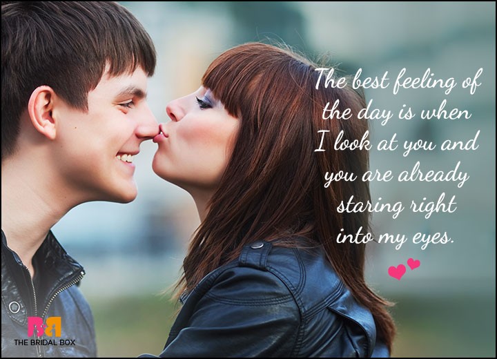 Cute Love Quotes For Him - Eye To Eye