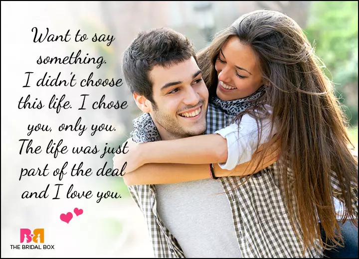 Cute Love Quotes For Him - I Choose You