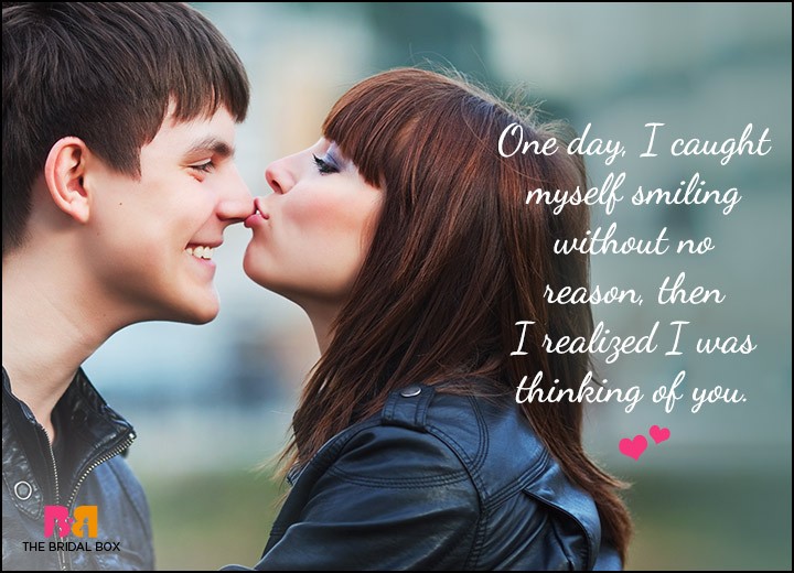 Cute Love Quotes For Him - I Was Thinking Of You