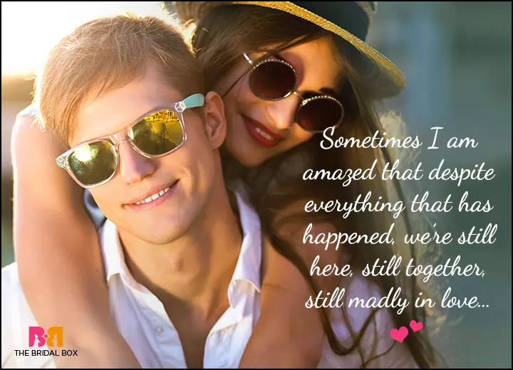 Cute Love Quotes For Him - We're Still Here Together 