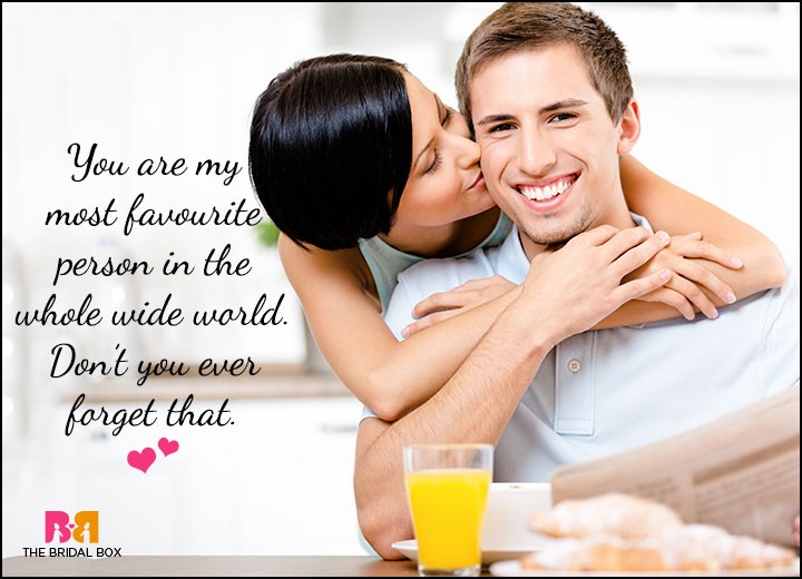 Cute Love Quotes For Him - My Favourite Person