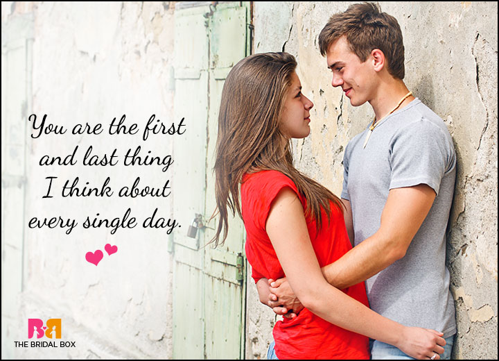 Cute Love Quotes For Him - The First And Last