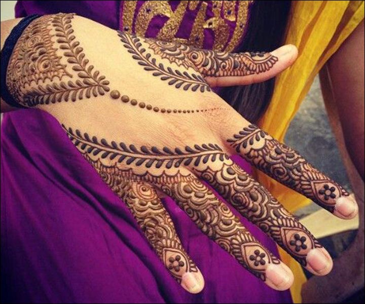 Indian Mehndi Designs - Flowers And Leaves