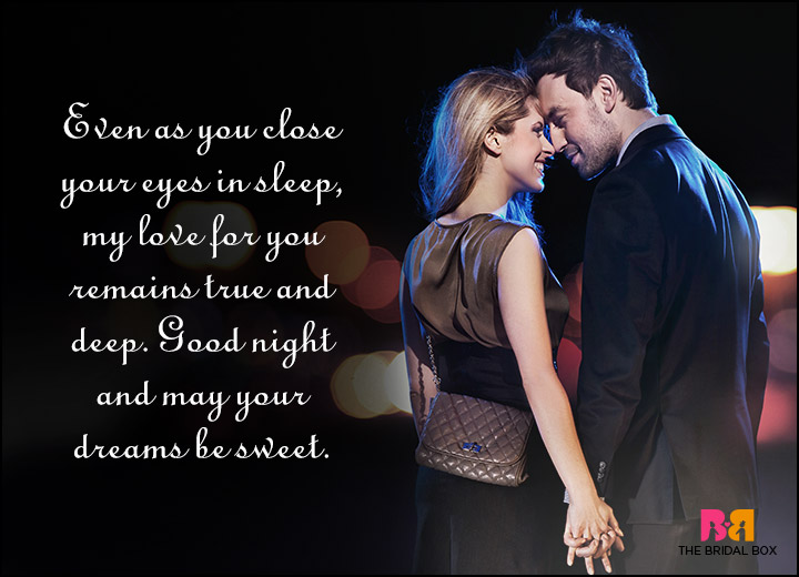 Good Night Love Quotes - Even As You Close Your Eyes