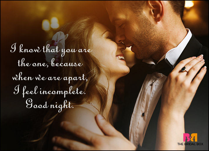Good Night Love Quotes - You Are The One
