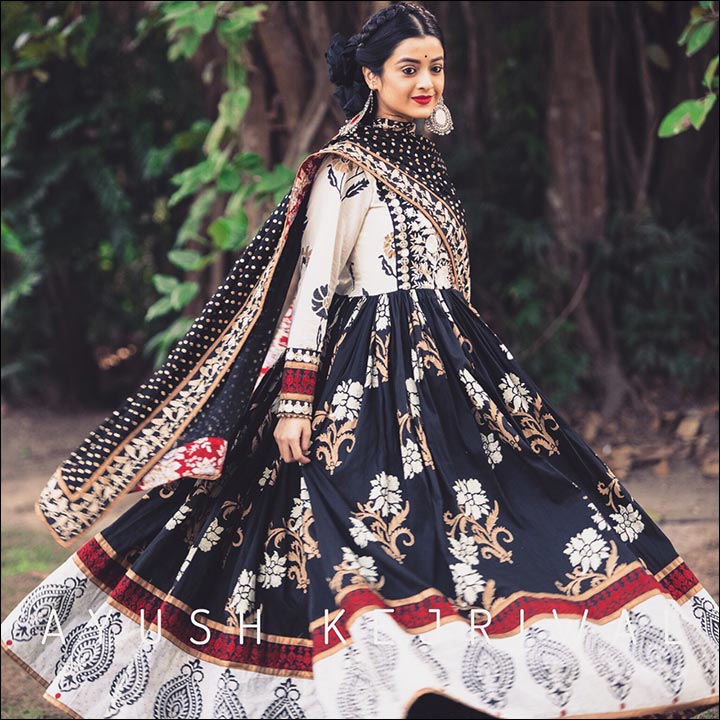 Bridal Suits - The Graceful Blue And White Anarkali