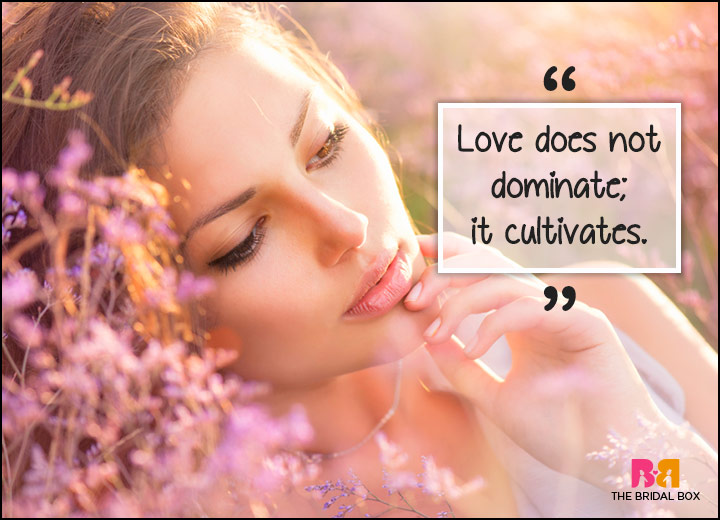 Inspirational Love Quotes - Lovers Are Not Hunters