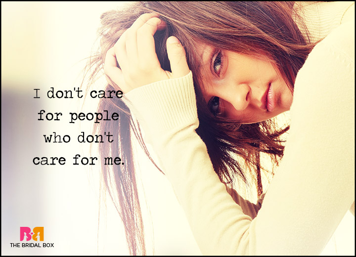 Love Failure Quotes - I Don't Need To Care
