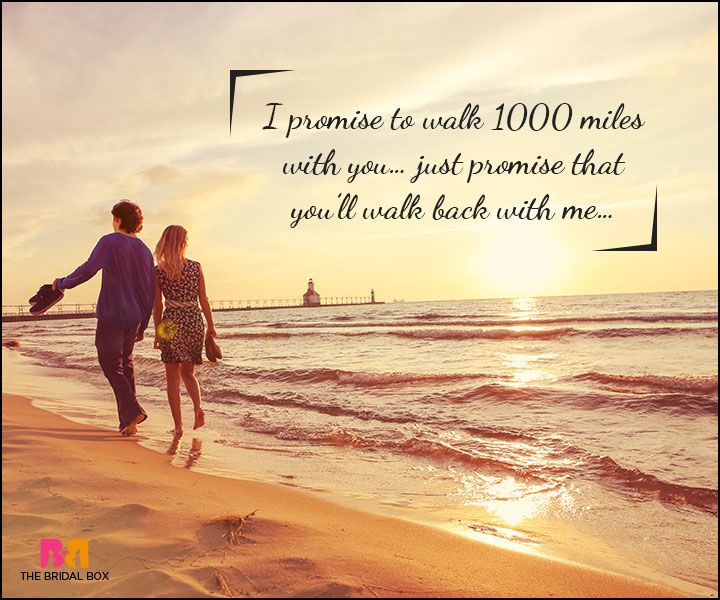 Love Promise Quotes - Walk With Me