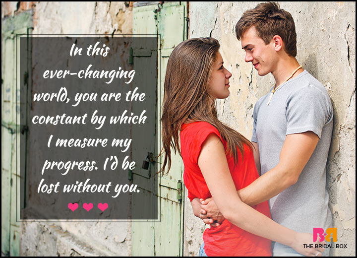 Love Quotes For Her - You Are The Constant 