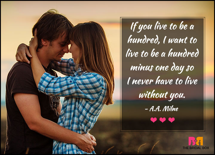 Love Quotes For Her - A Hundred Minus One Day