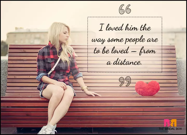 One Sided Love Quotes - From A Distance