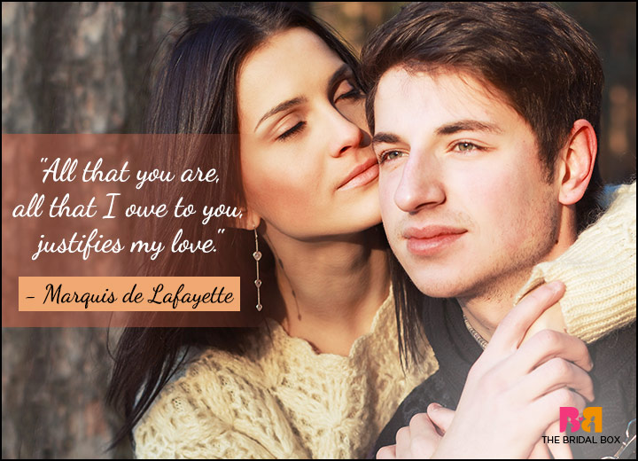 Passionate Love Quotes - Marquis De Lafayette