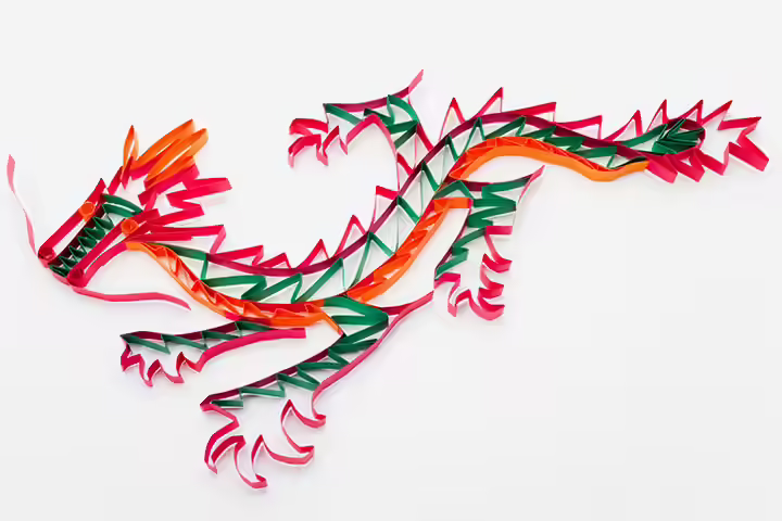 Dragon Crafts - Quilling Dragon Craft Dragon Crafts - Quilling Dragon Craft