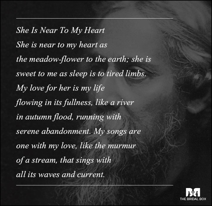 Rabindranath Tagore Love Poems - Like The Murmur Of A Stream