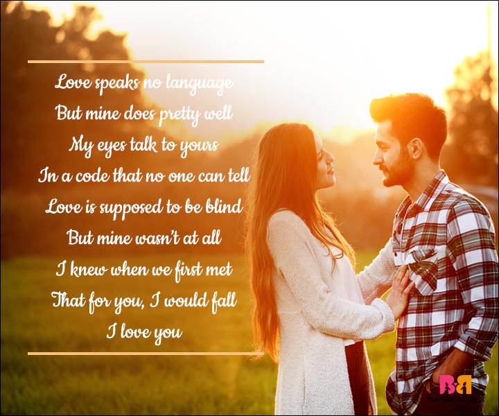 Romantic Love Poems For Him - My Love Speaks The language Of My Heart