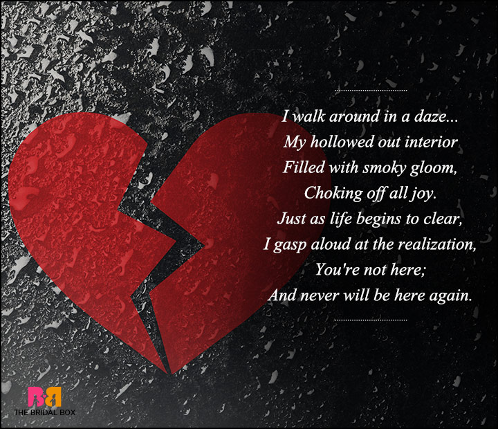 Sad Love Poems For Him & Her: 50 Love Poems To Express Dejection