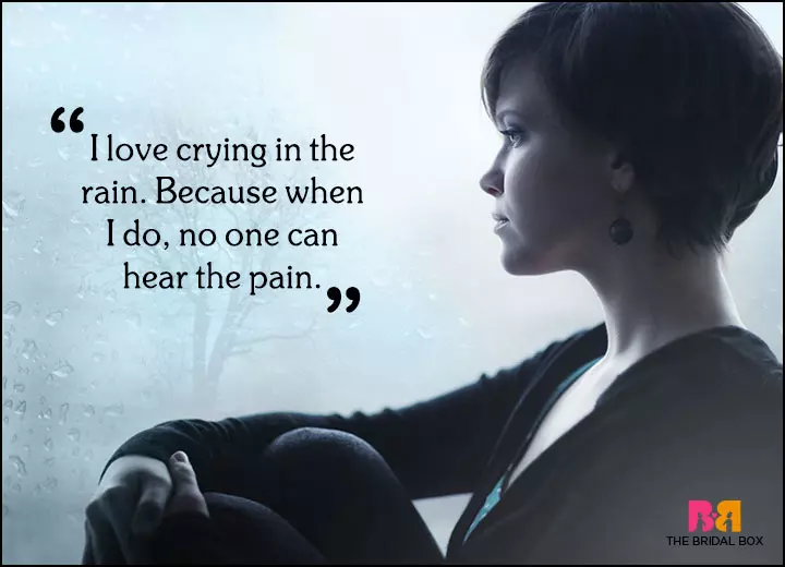 Sad Love Quotes - Crying In The Rain