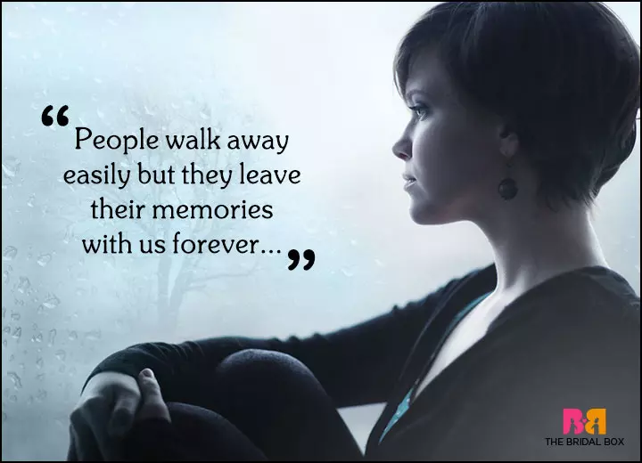 Sad Love Quotes - Leaving Memories For Keep