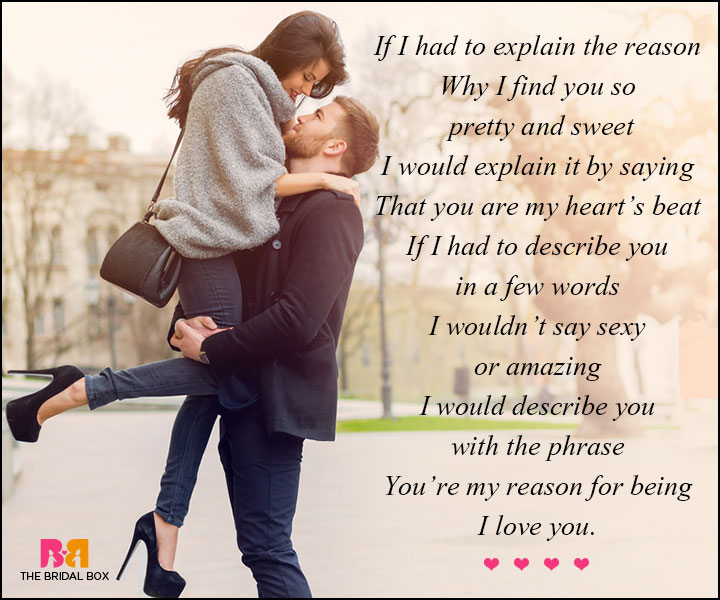 Poem girlfriend why i love my Sweet Romantic