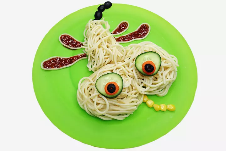 Dragon Crafts - Spaghetti Dragon Craft