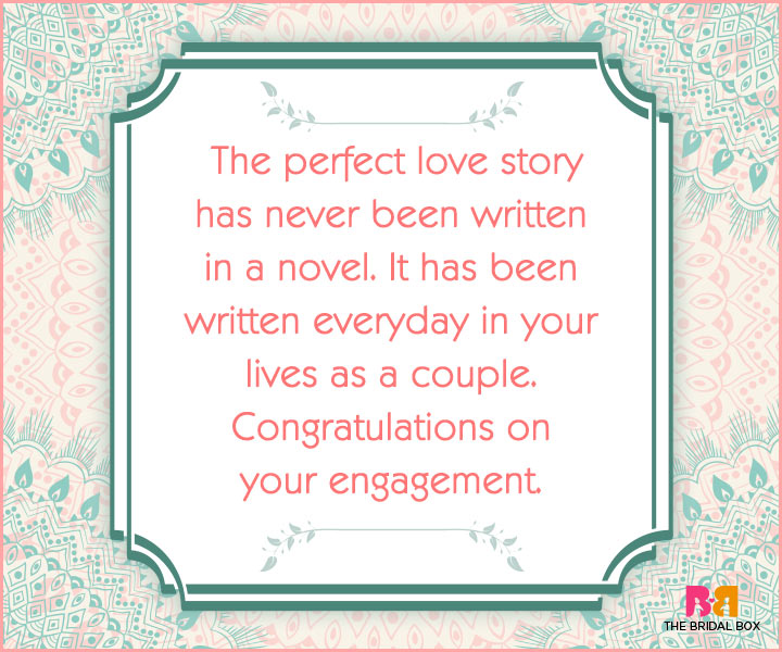 Engagement Wishes - The Perfect LoveStory