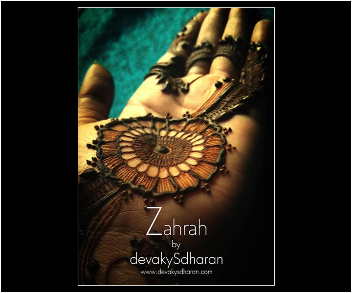 Mehndi Designs Book Collection - Zahrah: Arabic Henna Design Collection by Devaky S Dharan