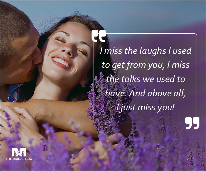 Emotional Love SMS Messages - I Miss Us