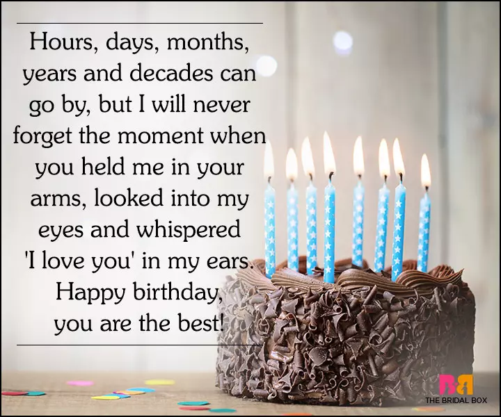 Love Quotes For Husband On His Birthday - I'll Never Forget Our Beginning