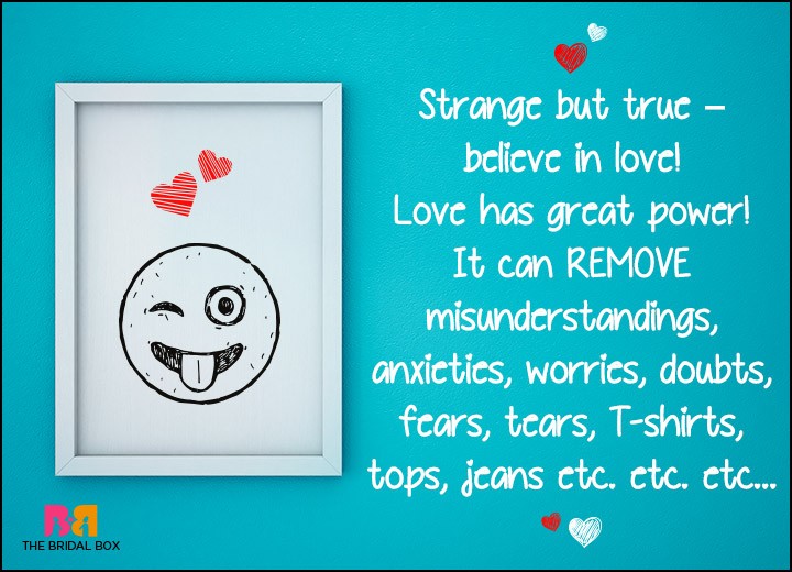 Funny Love SMS - Love Has Great Power