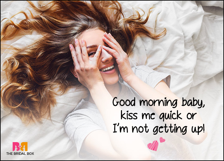 Good Morning Love SMS - KIss Me Quickly