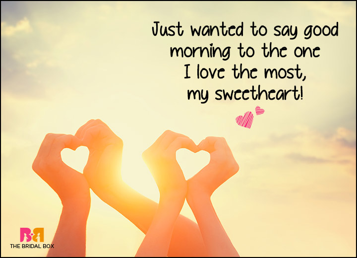 Good Morning Love SMS - Just Wanted To Do That